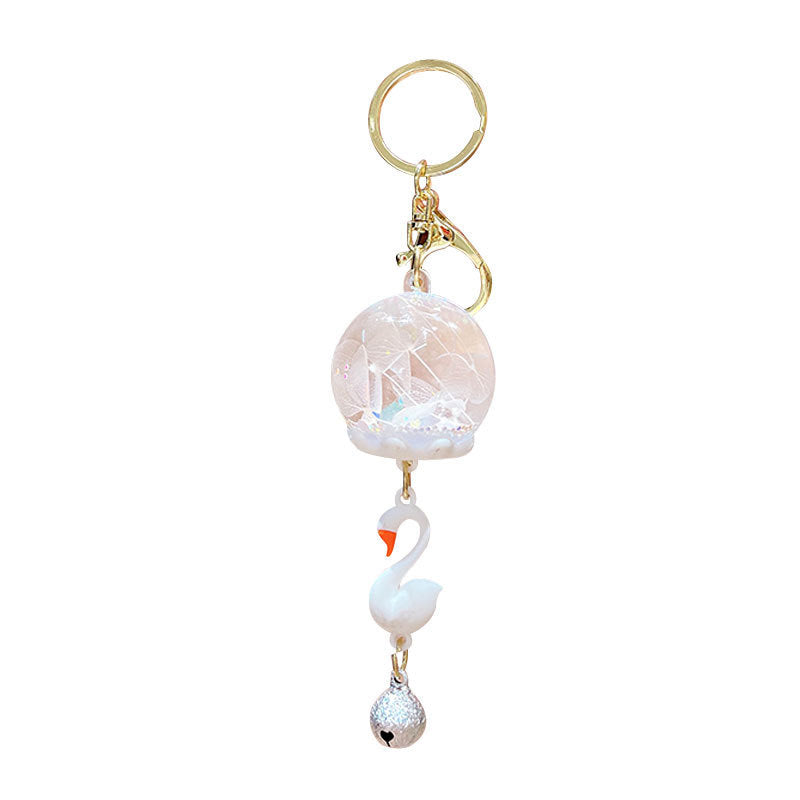 Wholesale Oil-filled Wind Chime Keychain